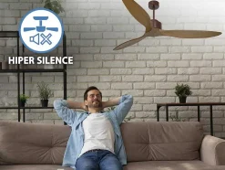 Ventilador De Tecto O166 Cm Com Hipersilencio Wifi Reversivel