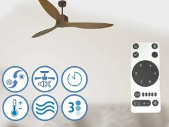 Ventilador De Tecto O166 Cm Com Hipersilencio Wifi Reversivel