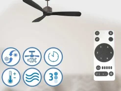 Ventilador De Tecto O132 Cm Com Wifi Reversivel Hypersilence