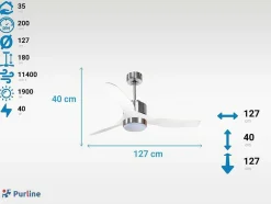 Ventilador De Tecto Reversivel Termostato Regulavel Termostato Wifi Motor Dc Tectos Inclinados Controlo Remoto Adaptador De Luz De Tres Tons 2/3 Laminas Memória Hipersilenciosa