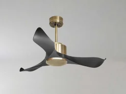 Ventilador De Tecto Reversivel Termostato Regulavel Termostato Wifi Motor Dc Tectos Inclinados Controlo Remoto Adaptador De Luz De Tres Tons 2/3 Laminas Memória Hipersilenciosa