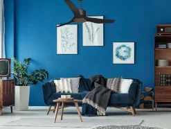 Ventilador De Tecto Reversivel Termostato Regulavel Termostato Wifi Motor Dc Tectos Inclinados Controlo Remoto Adaptador De Luz De Tres Tons 2/3 Laminas Memória Hipersilenciosa