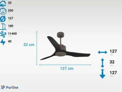 Ventilador De Tecto Reversivel Termostato Regulavel Termostato Wifi Motor Dc Tectos Inclinados Controlo Remoto Adaptador De Luz De Tres Tons 2/3 Laminas Memória Hipersilenciosa