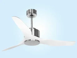 Ventilador De Tecto Reversivel Termostato Regulavel Termostato Wifi Motor Dc Tectos Inclinados Controlo Remoto Adaptador De Luz De Tres Tons 2/3 Laminas Memória Hipersilenciosa