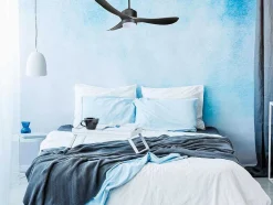 Ventilador De Tecto Reversivel Termostato Regulavel Termostato Wifi Motor Dc Tectos Inclinados Controlo Remoto Luz De Tres Tons Memória Hipersilenciosa