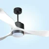 Ventilador De Tecto Wifi Motor Dc Controlo Remoto Adaptador De Luz De Tres Tons 2/3 Laminas Hypersilence Memória