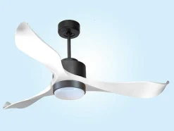 Ventilador De Tecto Wifi Motor Dc Controlo Remoto Adaptador De Luz De Tres Tons 2/3 Laminas Hypersilence Memória