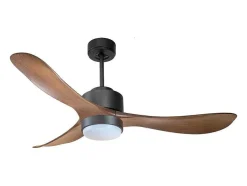 Ventilador De Tecto Wifi Motor Dc Controlo Remoto Luz De Tres Tons Hipersilencio Memória