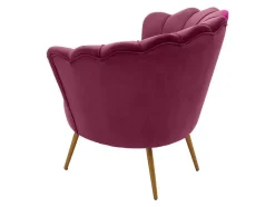 Wehome - Poltrona Fan Design Em Veludo Amaranto