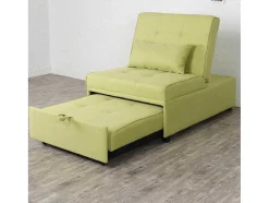 Wehome - Poltrona Pufe Cama Solteiro Cookie Green