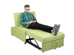 Wehome - Poltrona Pufe Cama Solteiro Cookie Green
